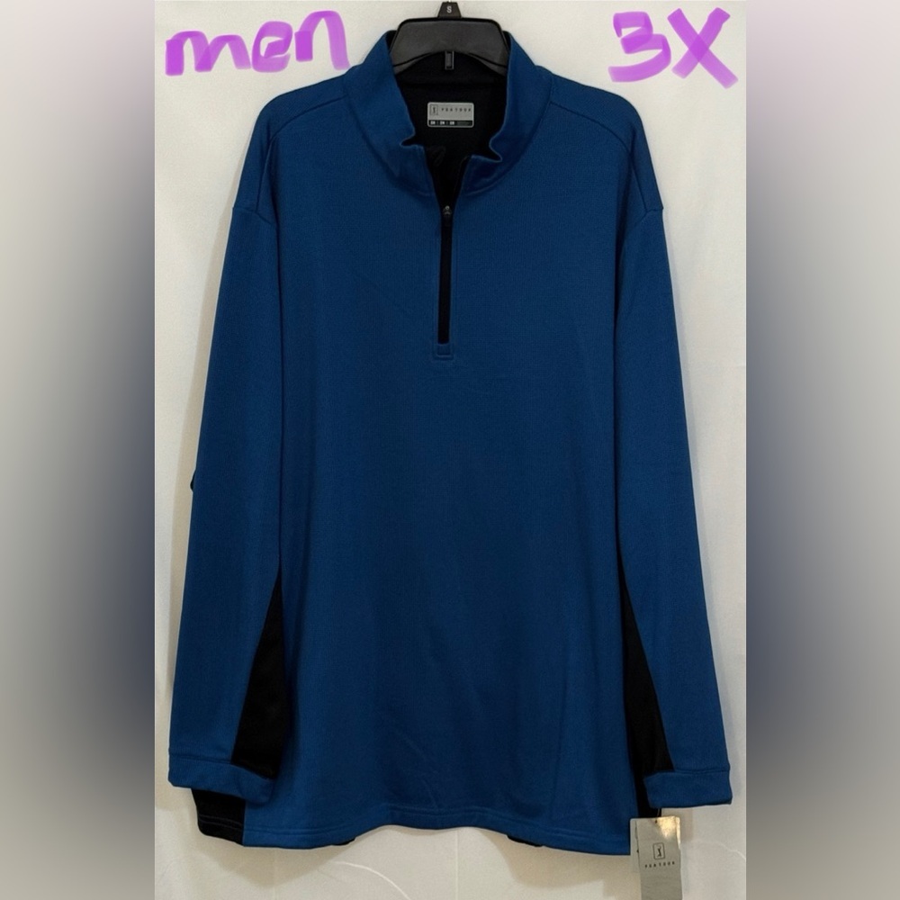 PGA Tour Blue Quarter-Zip Pullover